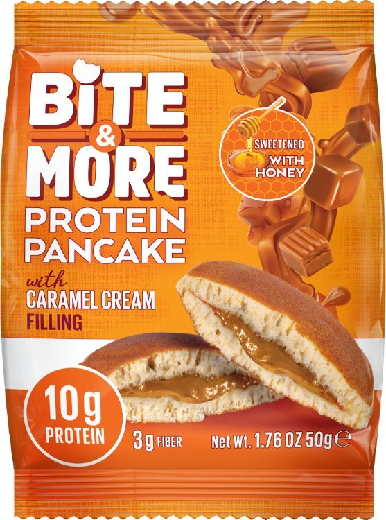 Protein Pancake with Caramel Cream
