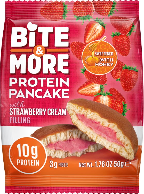 Protein Pancake with Strawberry Cream